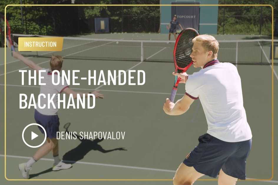 The One-Handed Backhand