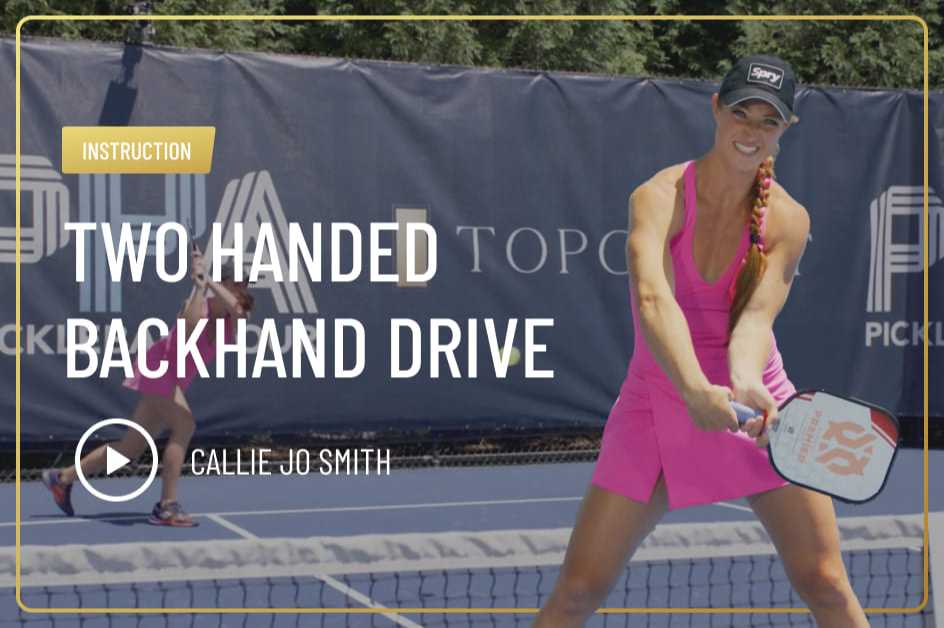 Two Handed Backhand Drive