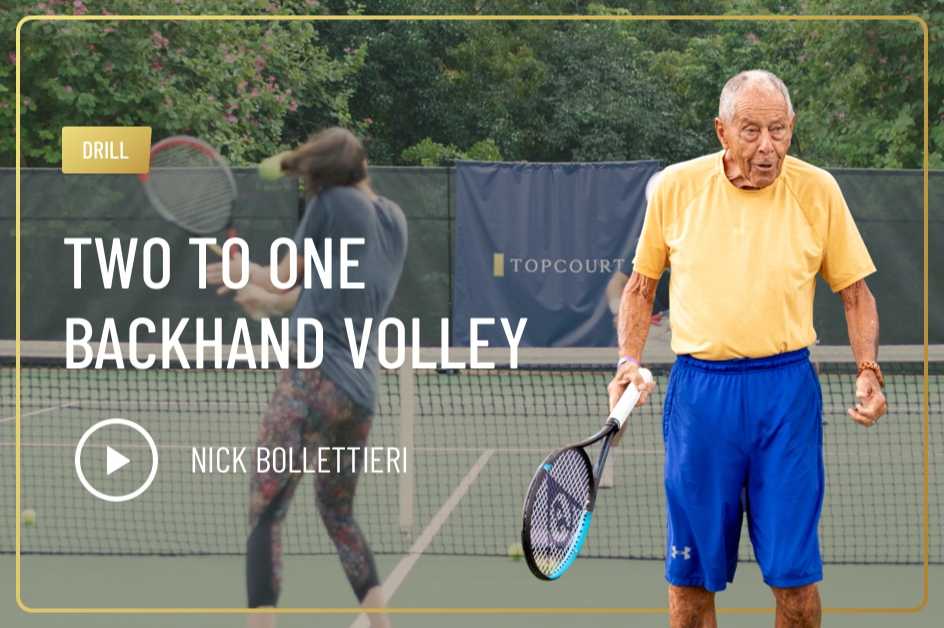 Two to One Backhand Volley